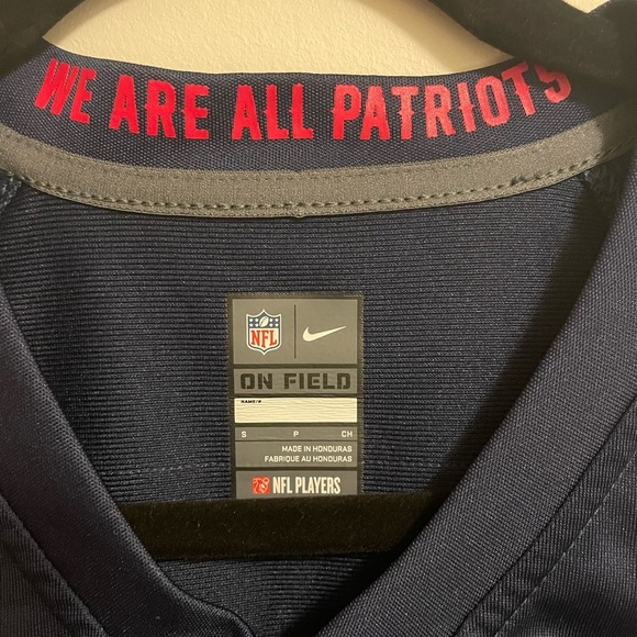 NIKE-Youth, Edelman, Navy ,New England Patriots Game Retired Player Jersey - Picture 3 of 4